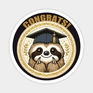 Congrats Graduate Sloth Magnet